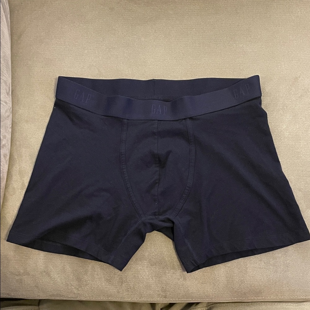 GAP Men's Dark Blue Cotton Boxer Briefs